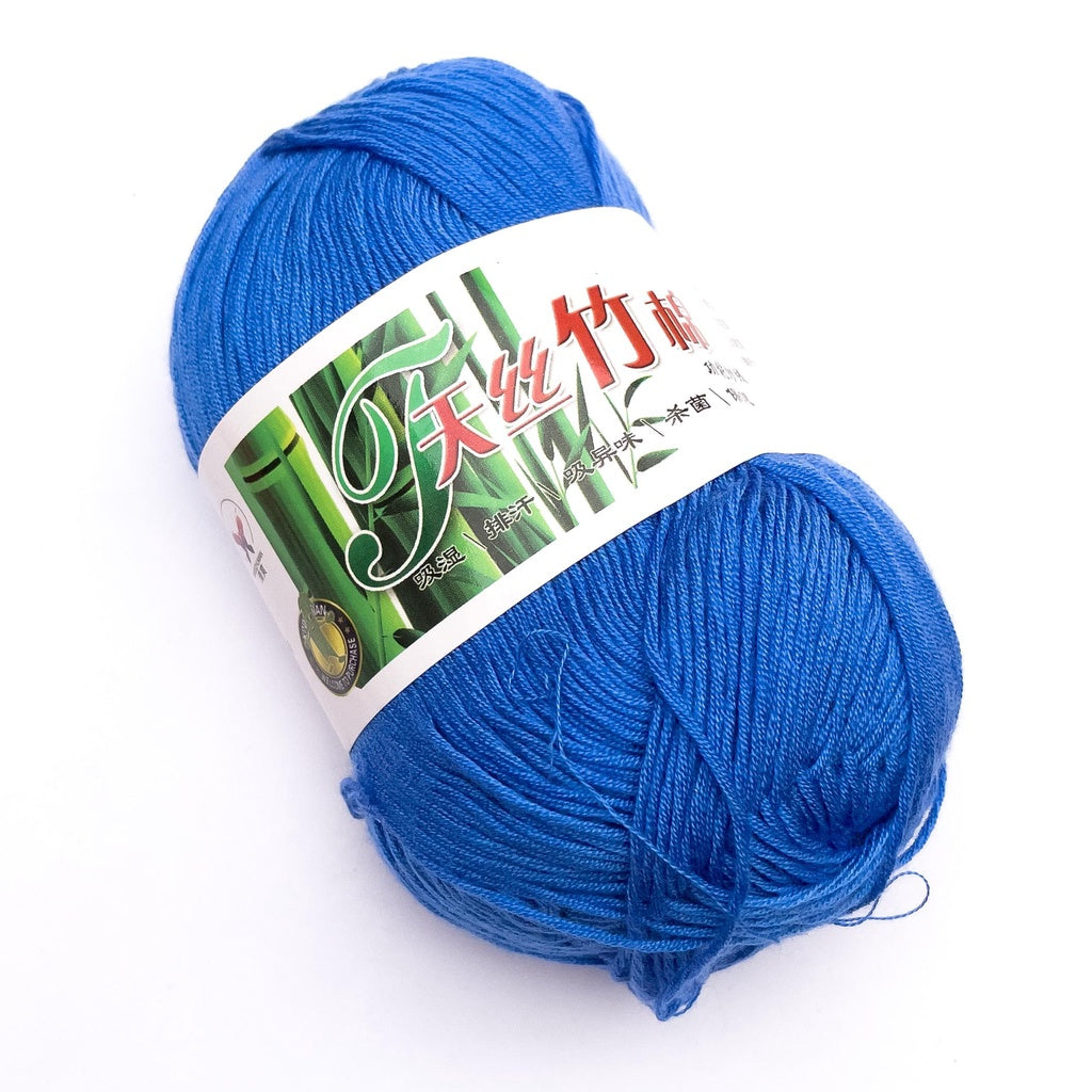 Bamboo Cotton Blend Yarn (70% Bamboo, 30% Cotton) 6ply Lace (50g) - 1 of 2