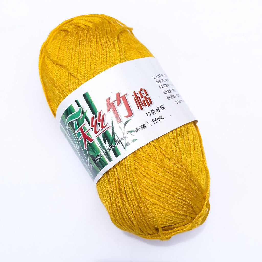 Bamboo Cotton Blend Yarn (70% Bamboo, 30% Cotton) 6ply Lace (50g) - 1 of 2