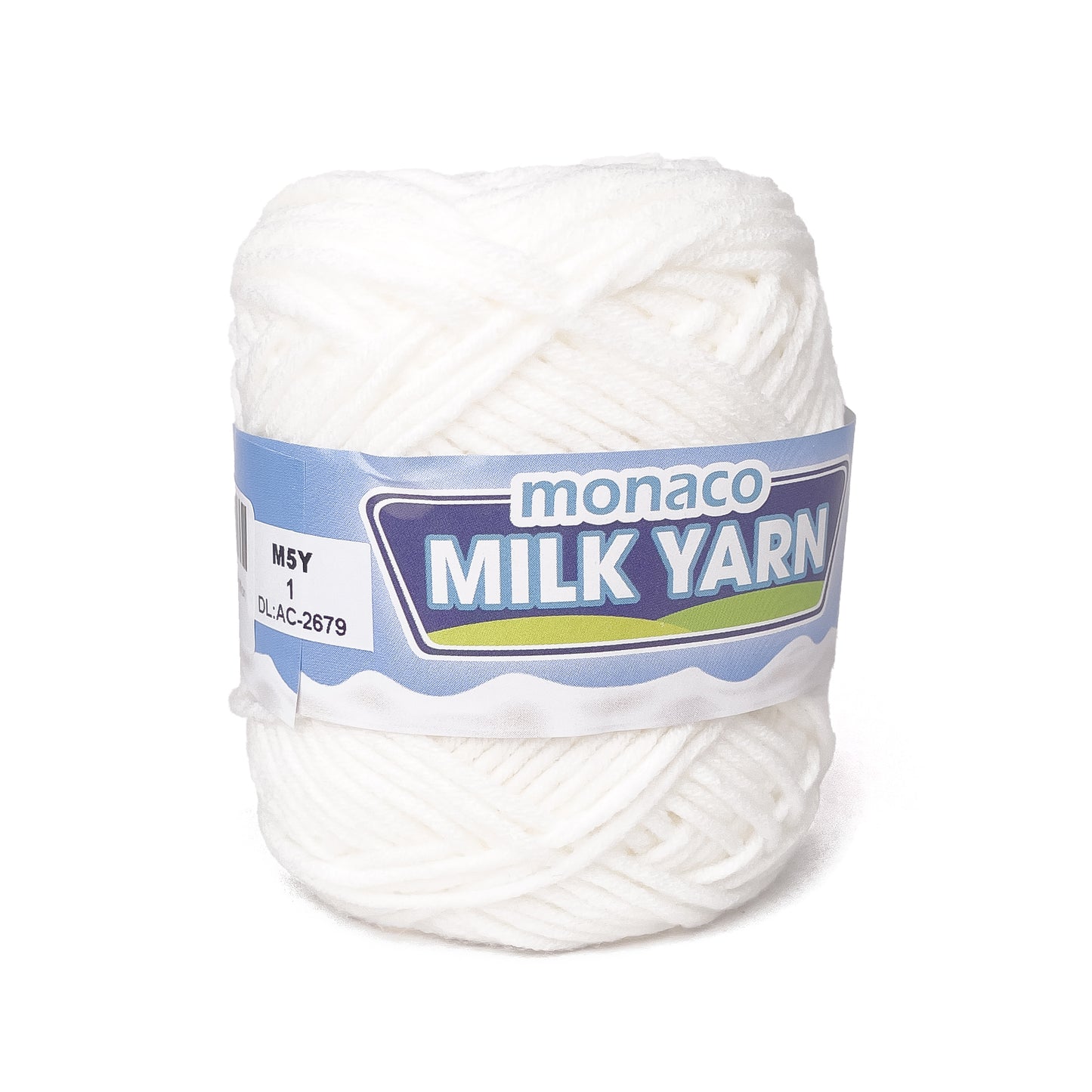 Monaco Milk Yarn 5ply Milk Cotton Yarn 100% Acrylic for Crochet and Knitting (50g)