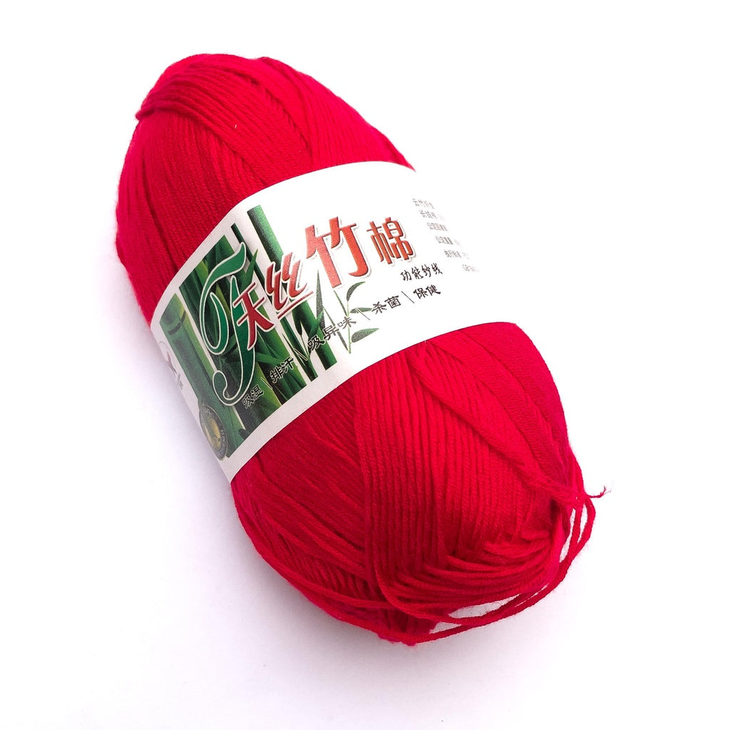 Bamboo Cotton Blend Yarn (70% Bamboo, 30% Cotton) 6ply Lace (50g) - 1 of 2