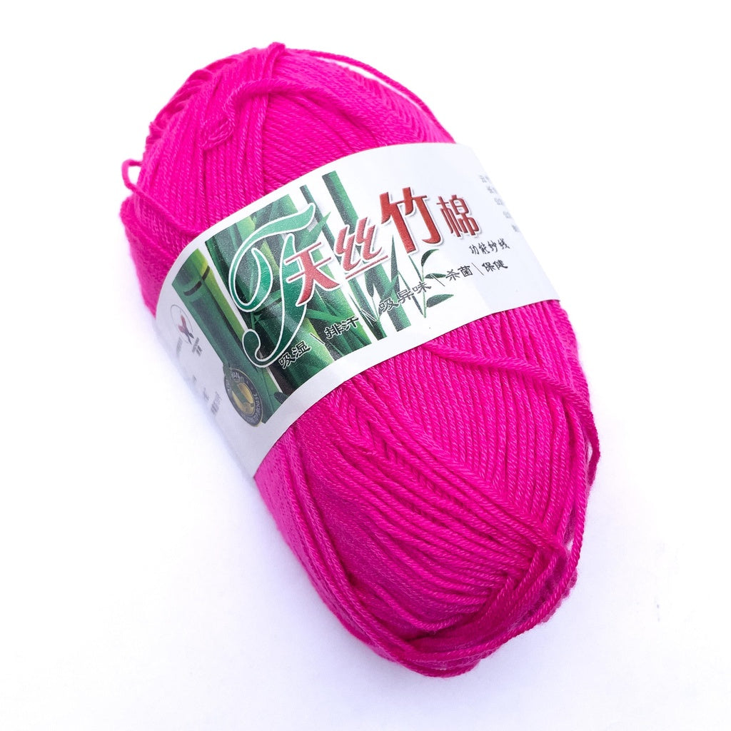 Bamboo Cotton Blend Yarn (70% Bamboo, 30% Cotton) 6ply Lace (50g) - 1 of 2
