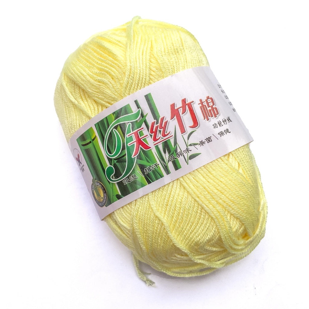 Bamboo Cotton Blend Yarn (70% Bamboo, 30% Cotton) 6ply Lace (50g) - 1 of 2