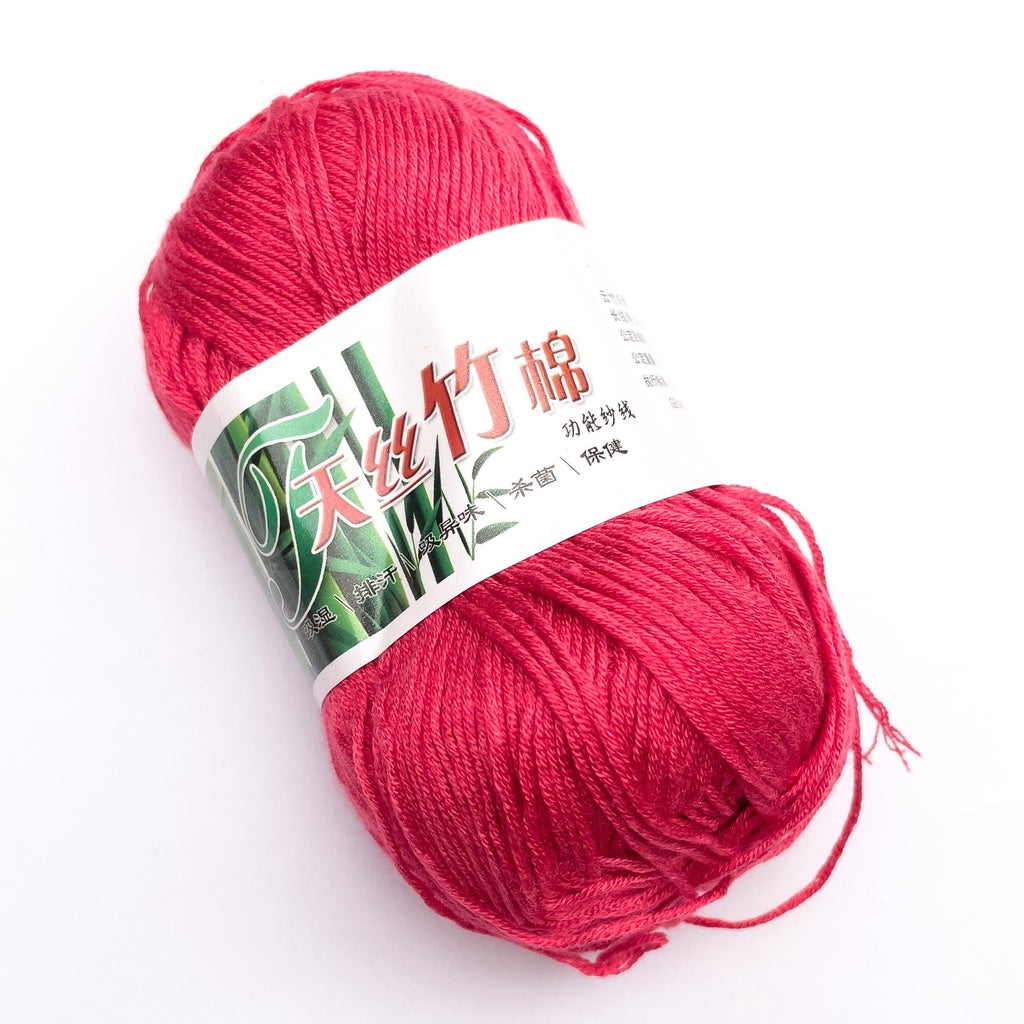 Bamboo Cotton Blend Yarn (70% Bamboo, 30% Cotton) 6ply Lace (50g) - 1 of 2