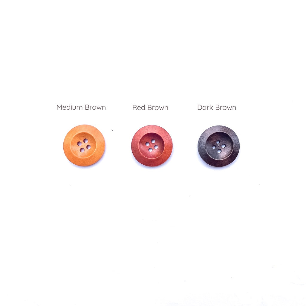 5pcs Wooden Buttons 4-Hole