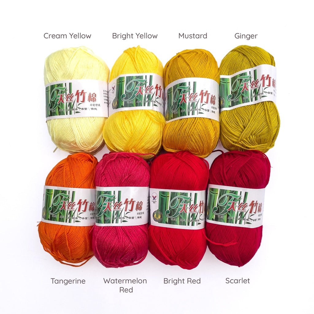 Bamboo Cotton Blend Yarn (70% Bamboo, 30% Cotton) 6ply Lace (50g) - 1 of 2