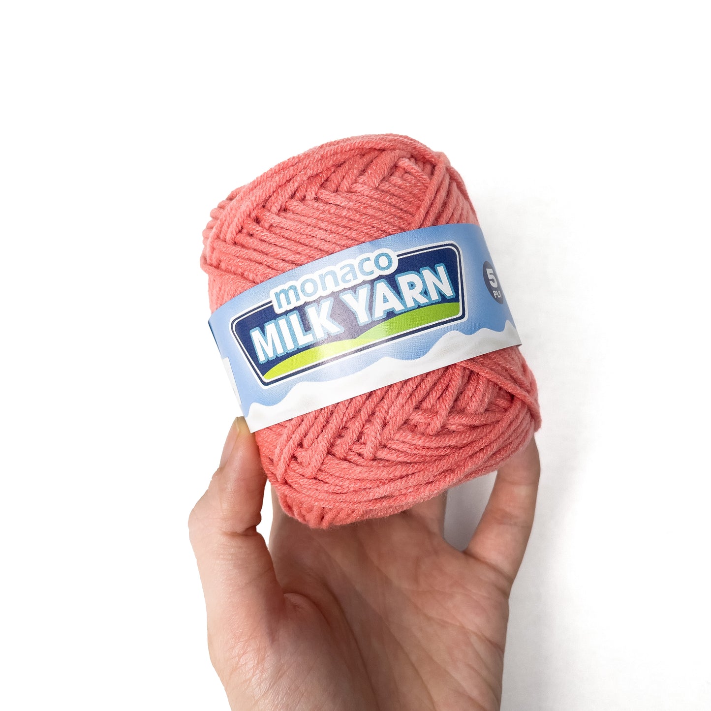 Monaco Milk Yarn 5ply Milk Cotton Yarn 100% Acrylic for Crochet and Knitting (50g)