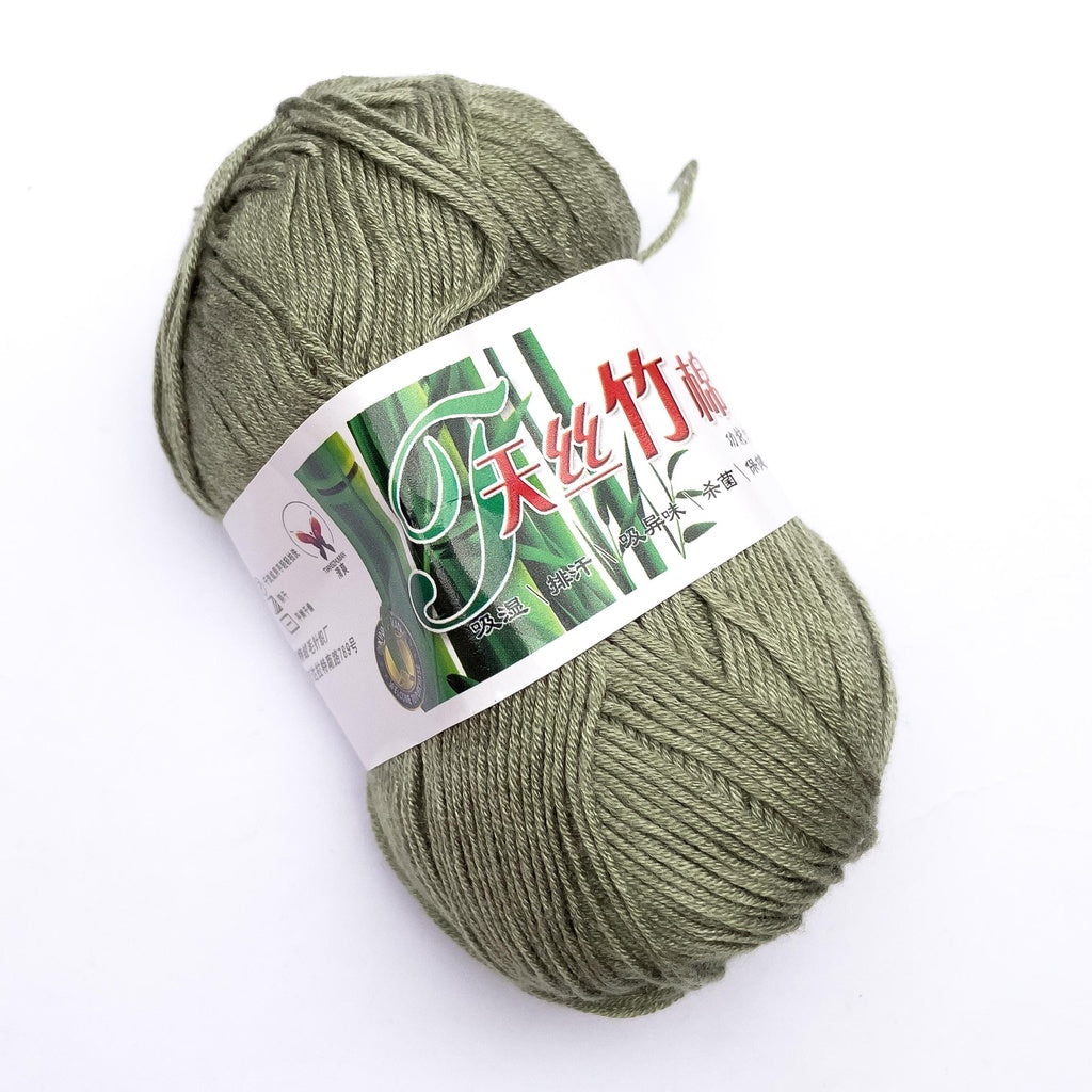 Bamboo Cotton Blend Yarn (70% Bamboo, 30% Cotton) 6ply Lace (50g) - 1 of 2