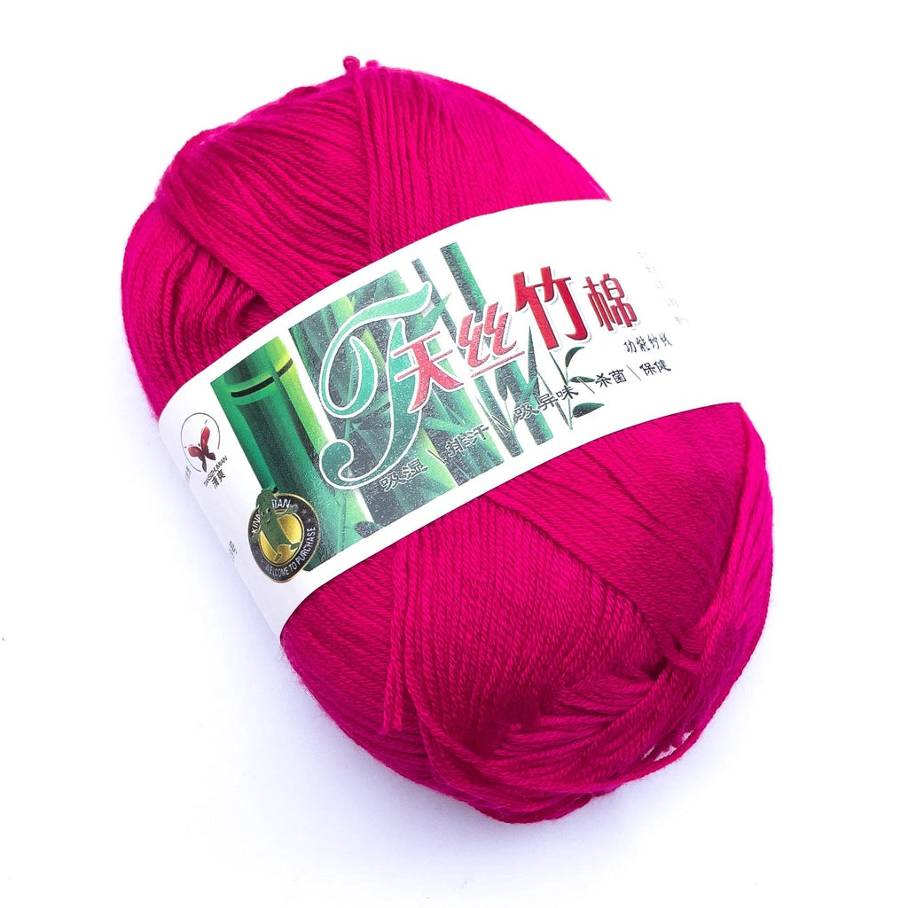 Bamboo Cotton Blend Yarn (70% Bamboo, 30% Cotton) 6ply Lace (50g) - 1 of 2