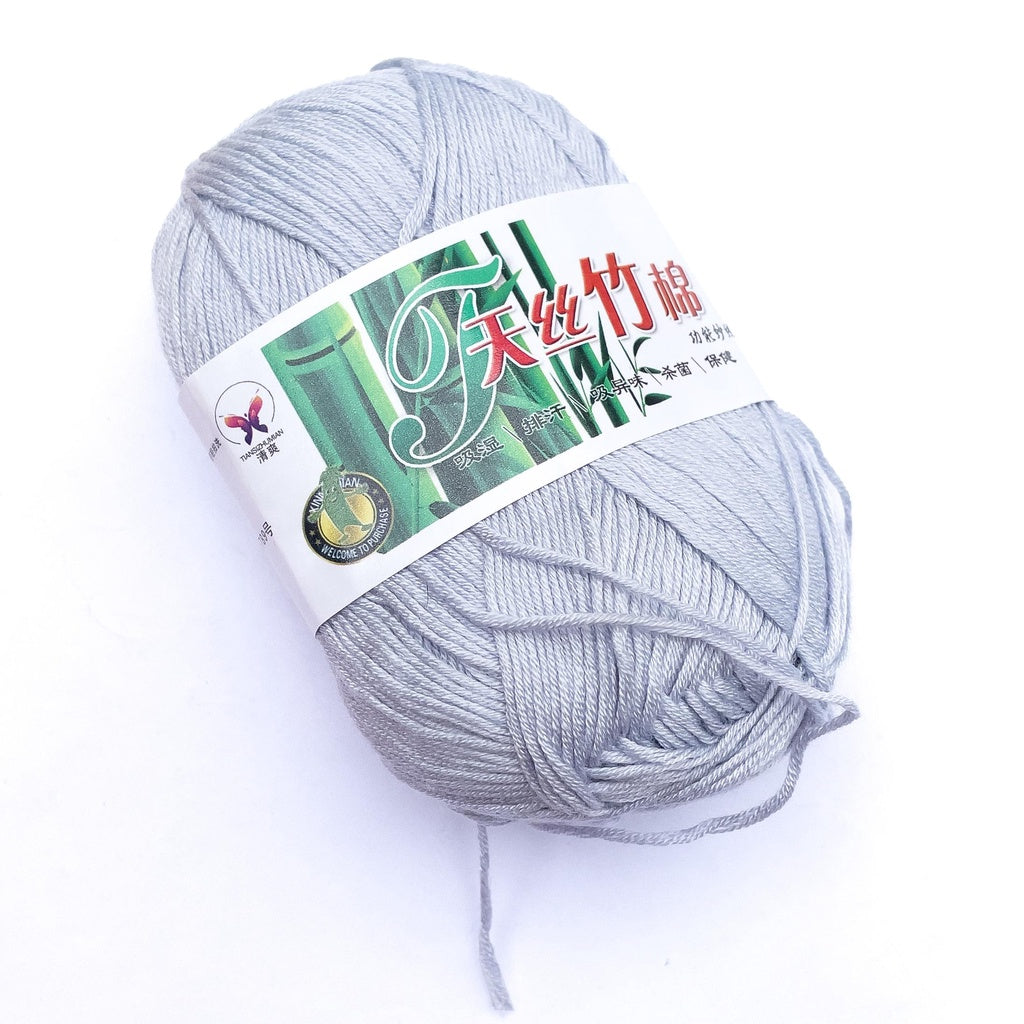 Bamboo Cotton Blend Yarn (70% Bamboo, 30% Cotton) 6ply Lace (50g) - 1 of 2