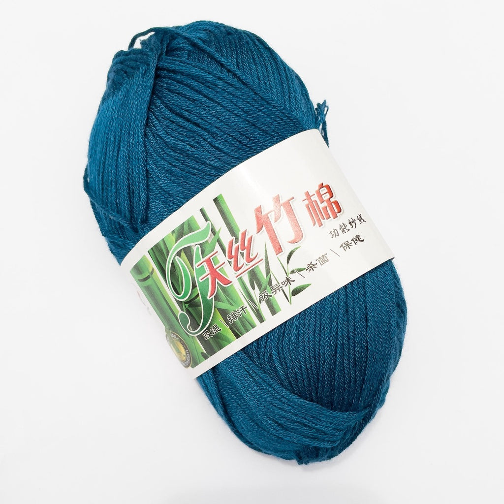 Bamboo Cotton Blend Yarn (70% Bamboo, 30% Cotton) 6ply Lace (50g) - 1 of 2