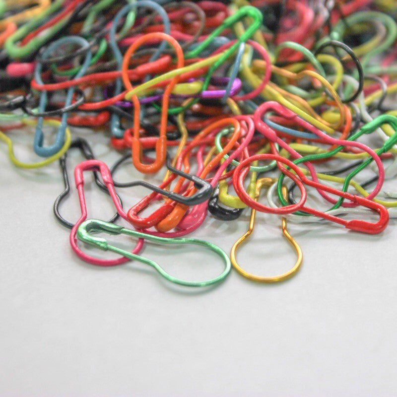 Gourd Shaped Stitch Markers / Safety Pins (30pcs)