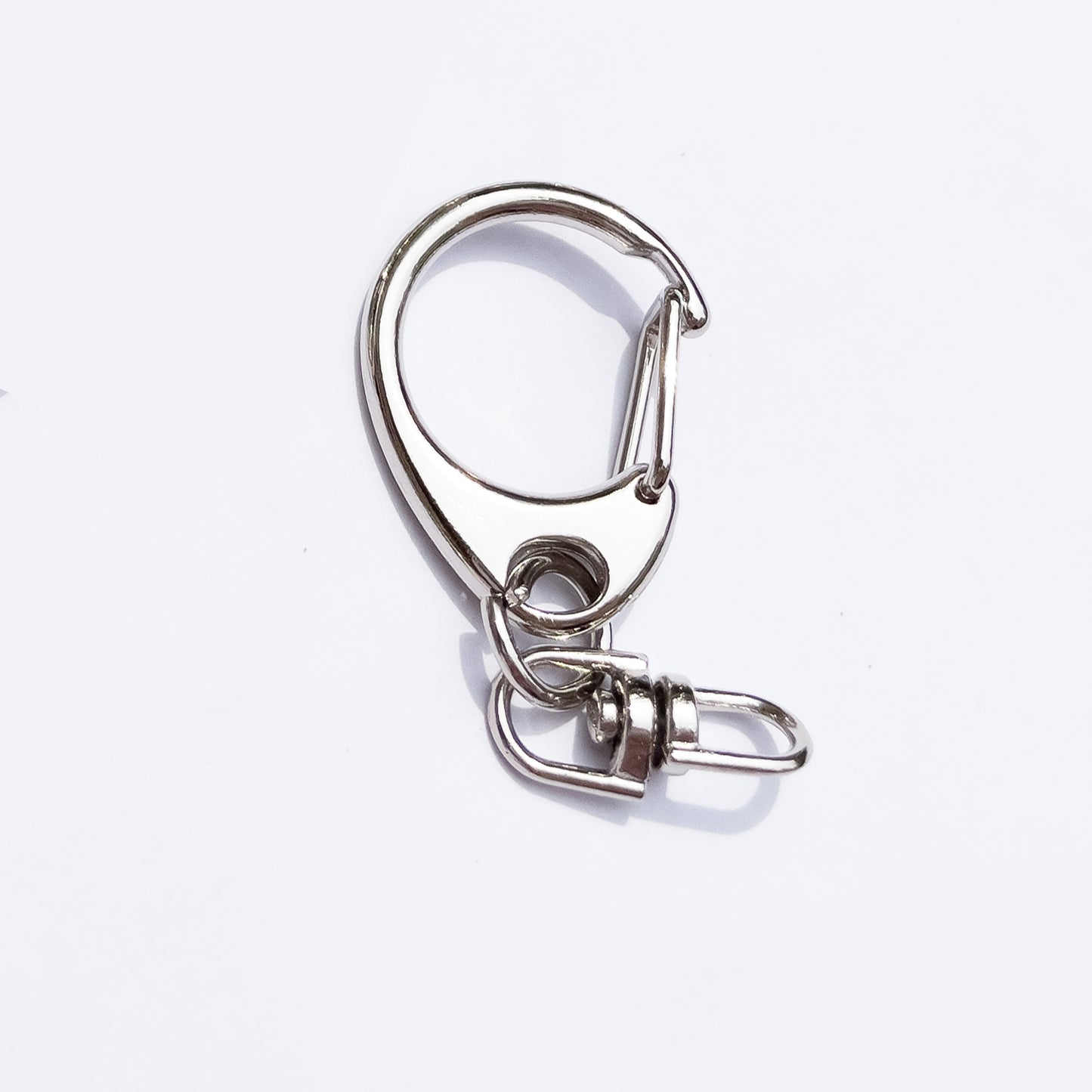 5pcs Keychain Charm Holder with Swivel / Key Chain Gold Silver