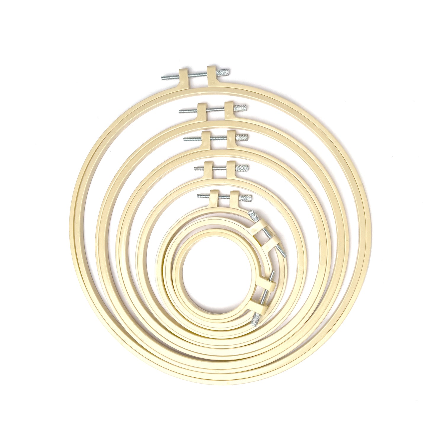 DIY Hand Embroidery Hoop for Embroider, Cross Stitch, and Punch Needle - Plastic Frame (1pc)