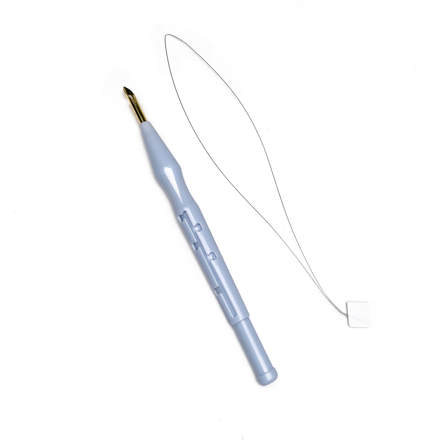 Adjustable Punch Needle Needles Plastic Embroidery Pen Pink Blue Color with Threader (1pc)