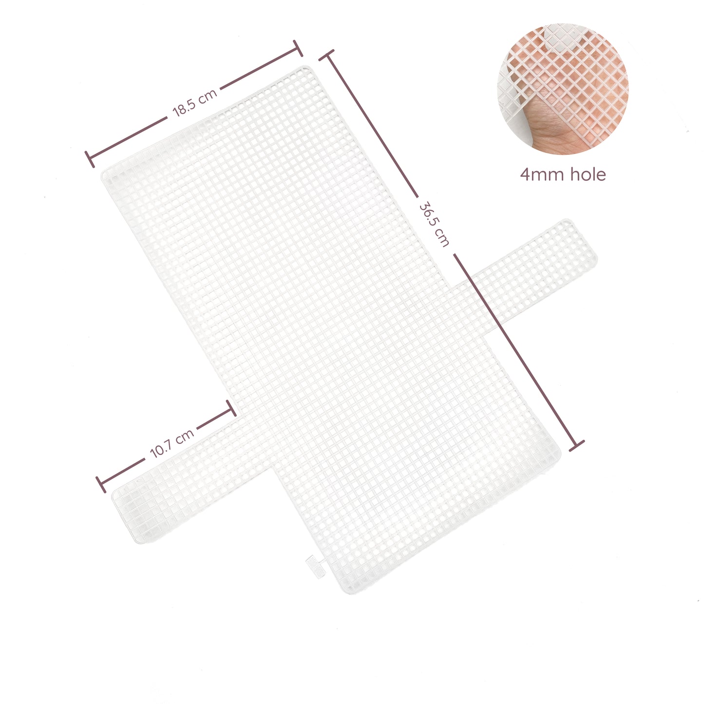 Bag Shaped Plastic Mesh Cuttable Canvas for DIY Bag