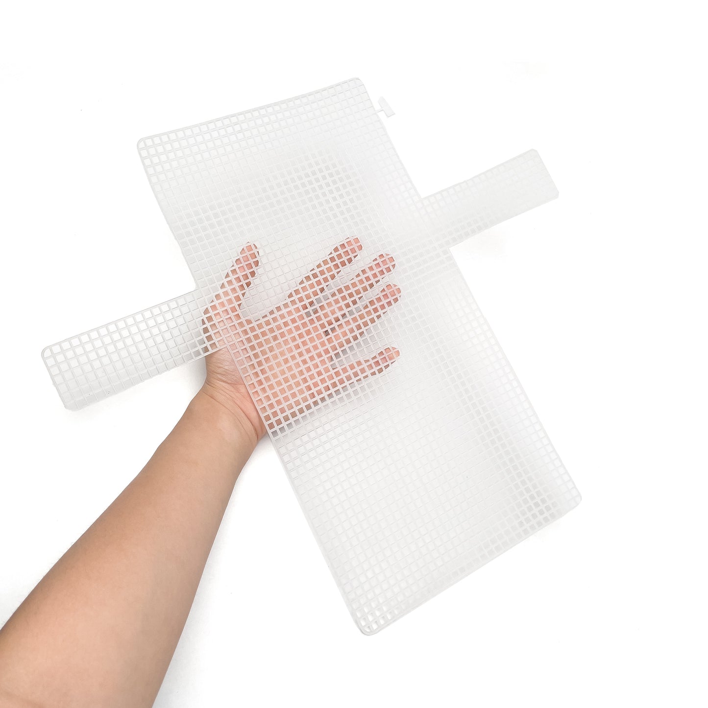 Bag Shaped Plastic Mesh Cuttable Canvas for DIY Bag