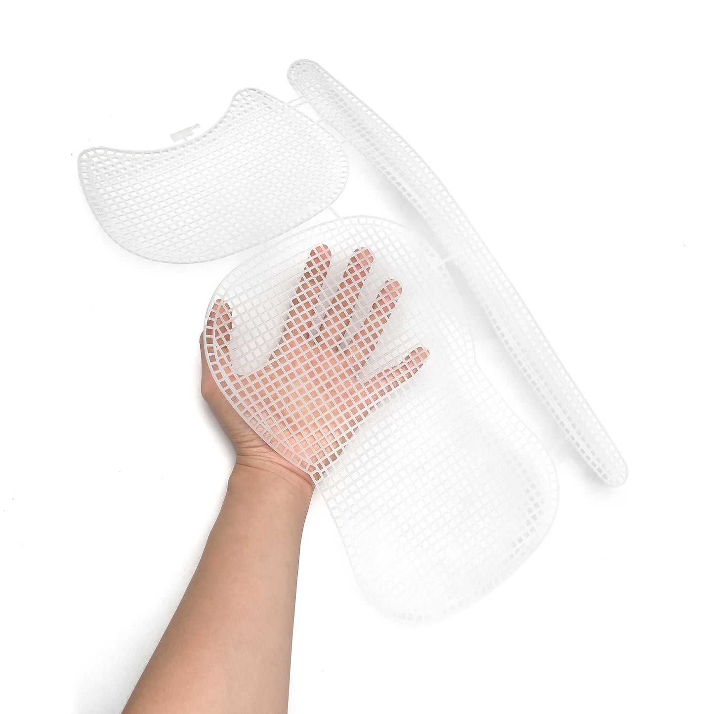 Bag Shaped Plastic Mesh Cuttable Canvas for DIY Bag