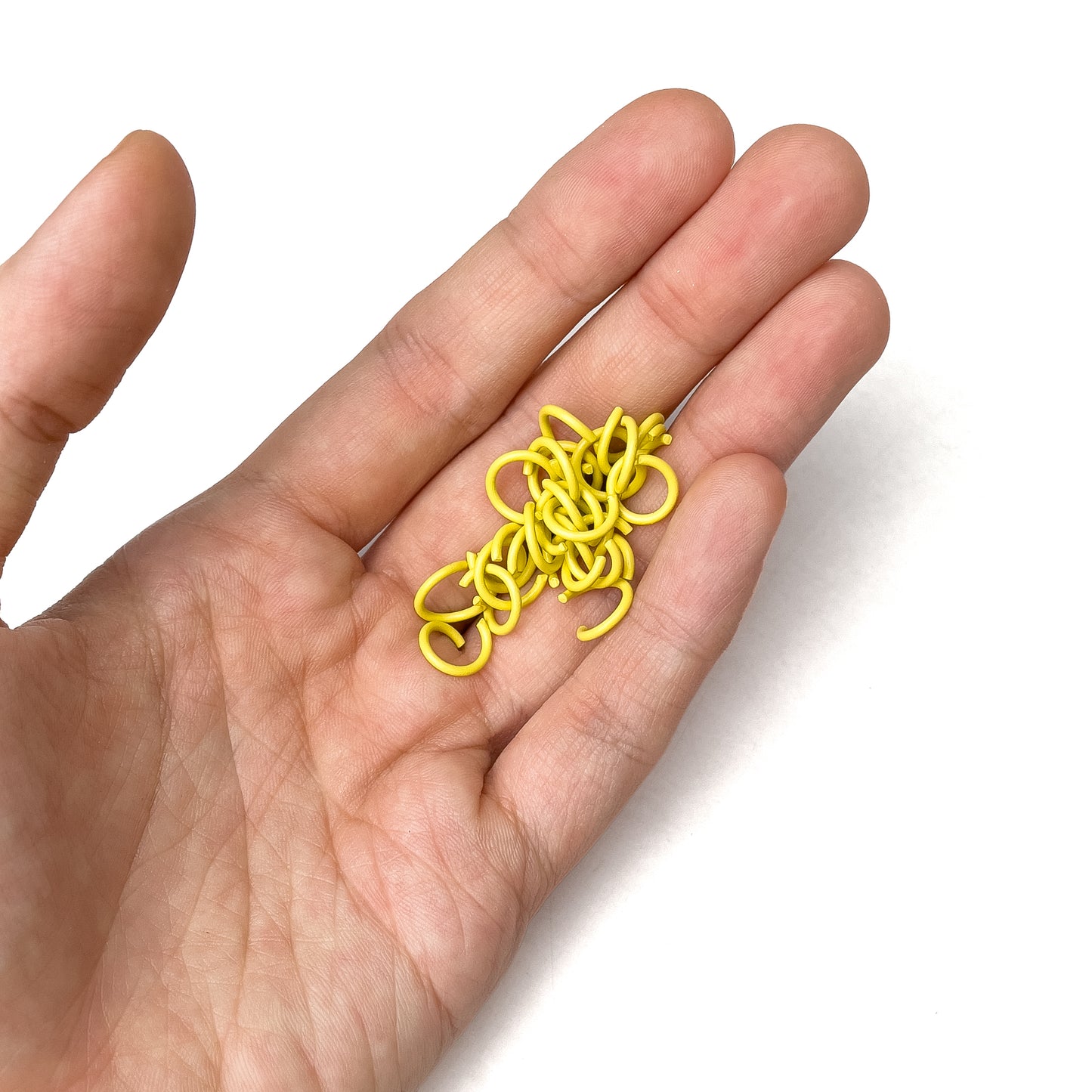 8mm Colorful Open Jump Ring Rings Coated Painted Jumpring (10 grams / approx 50pcs)