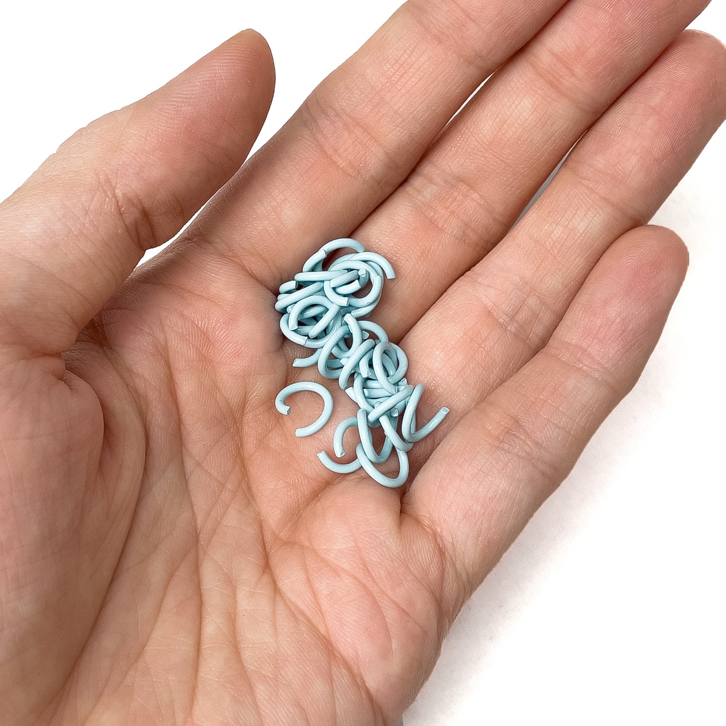 8mm Colorful Open Jump Ring Rings Coated Painted Jumpring (10 grams / approx 50pcs)