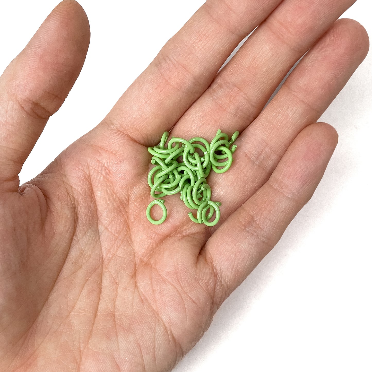 8mm Colorful Open Jump Ring Rings Coated Painted Jumpring (10 grams / approx 50pcs)