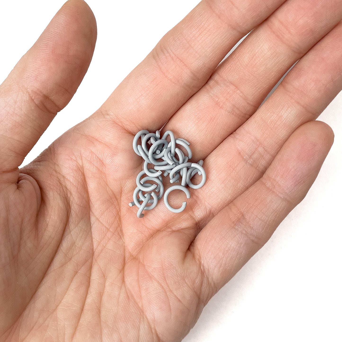 8mm Colorful Open Jump Ring Rings Coated Painted Jumpring (10 grams / approx 50pcs)