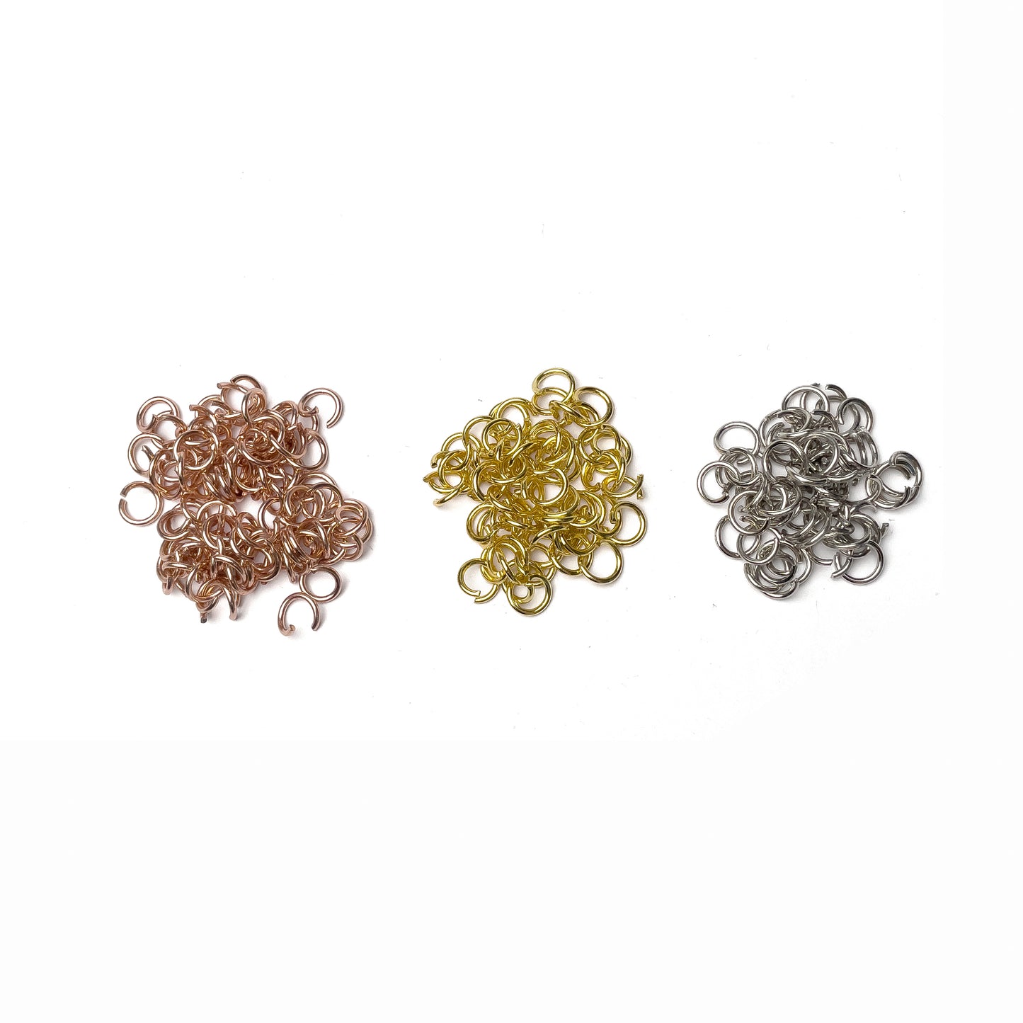 Open Jump Ring Rings 10 grams 8mm Jumpring Connector Gold Rose Gold Silver Nickel for Keychain