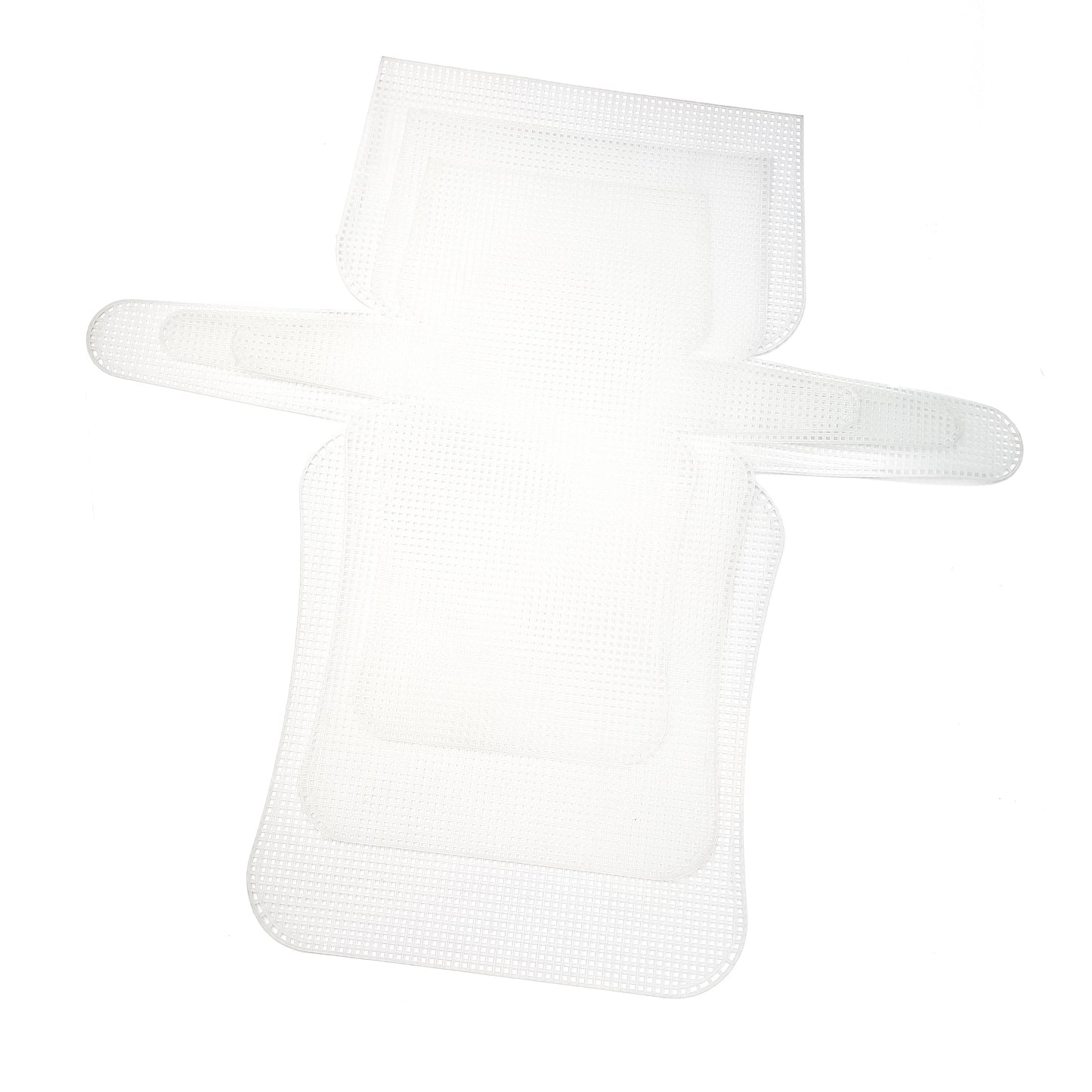 Bag Shaped Plastic Mesh Cuttable Canvas for DIY Bag