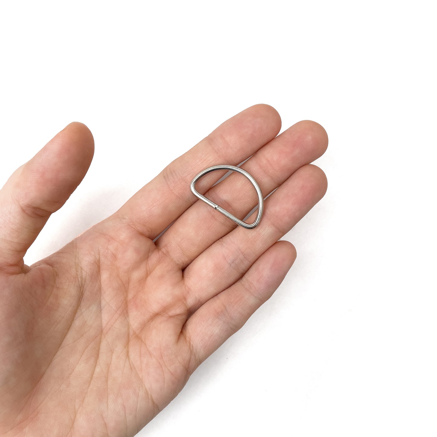 10pcs Metal D Ring Rings for Bags - 3/4 inch, 1 inch