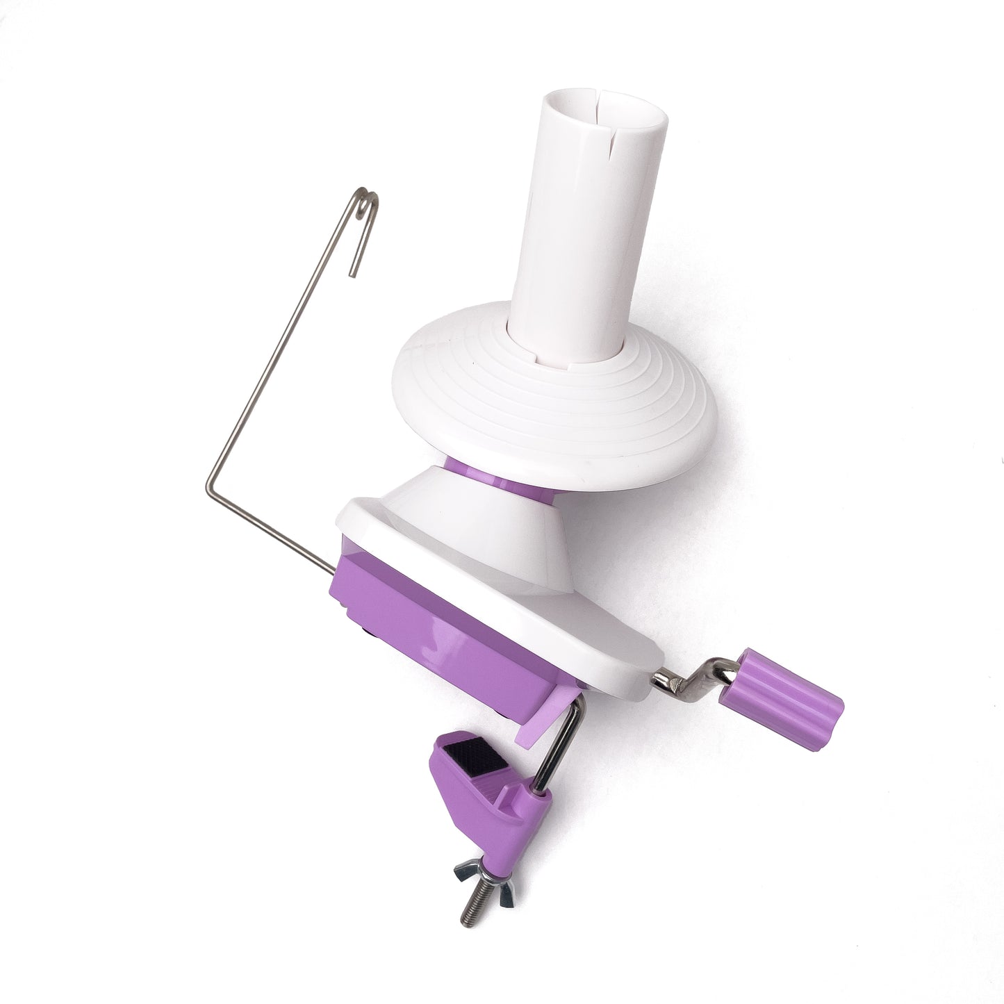 Pink / Purple / Lilac Plastic Yarn Winder Manual Hand Winding Tool Hand Operated
