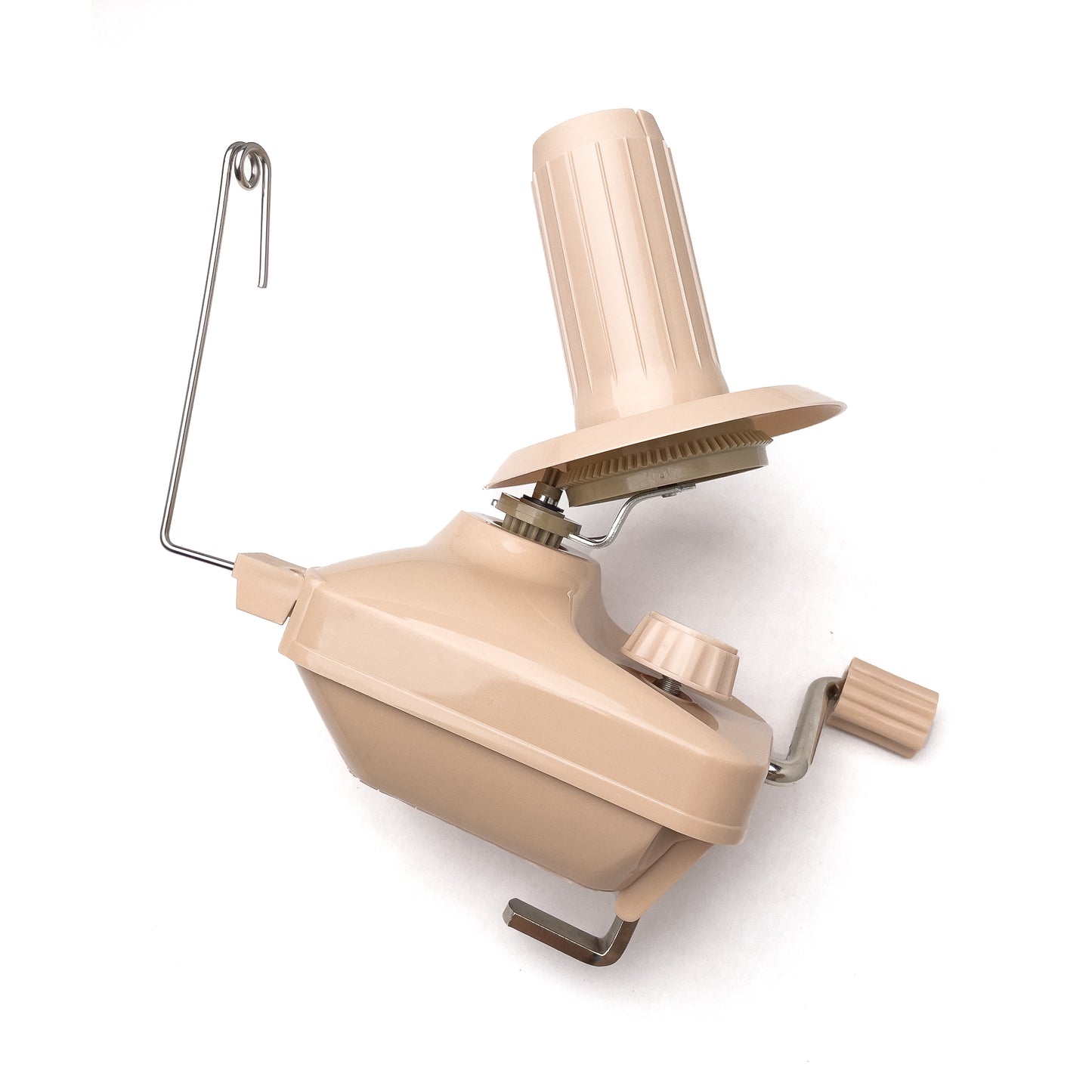 Small Plastic Yarn Winder Manual Hand Winding Tool Hand Operated Red / Khaki