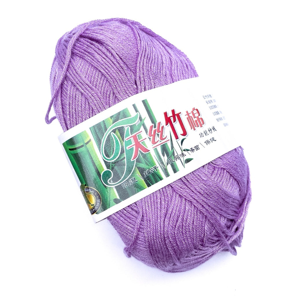Bamboo Cotton Blend Yarn (70% Bamboo, 30% Cotton) 6ply Lace (50g) - 1 of 2