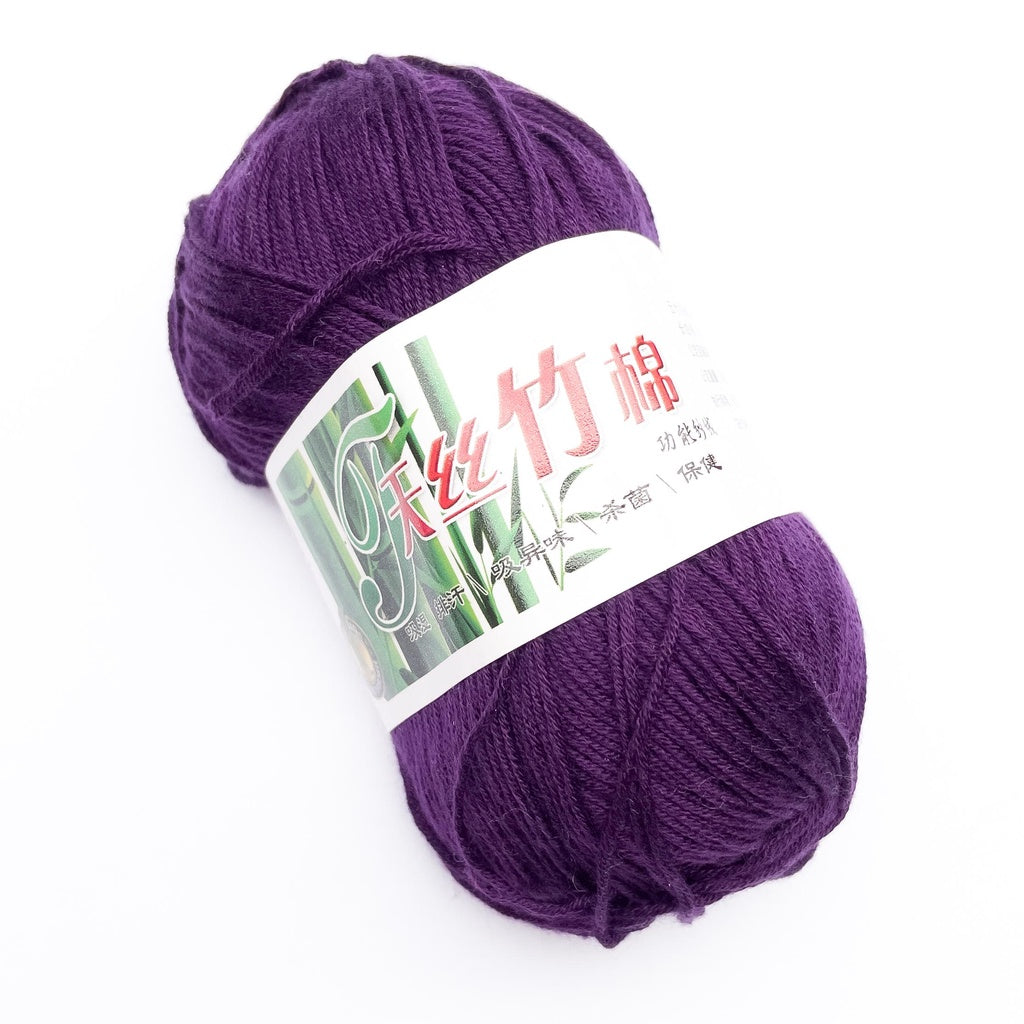 Bamboo Cotton Blend Yarn (70% Bamboo, 30% Cotton) 6ply Lace (50g) - 1 of 2