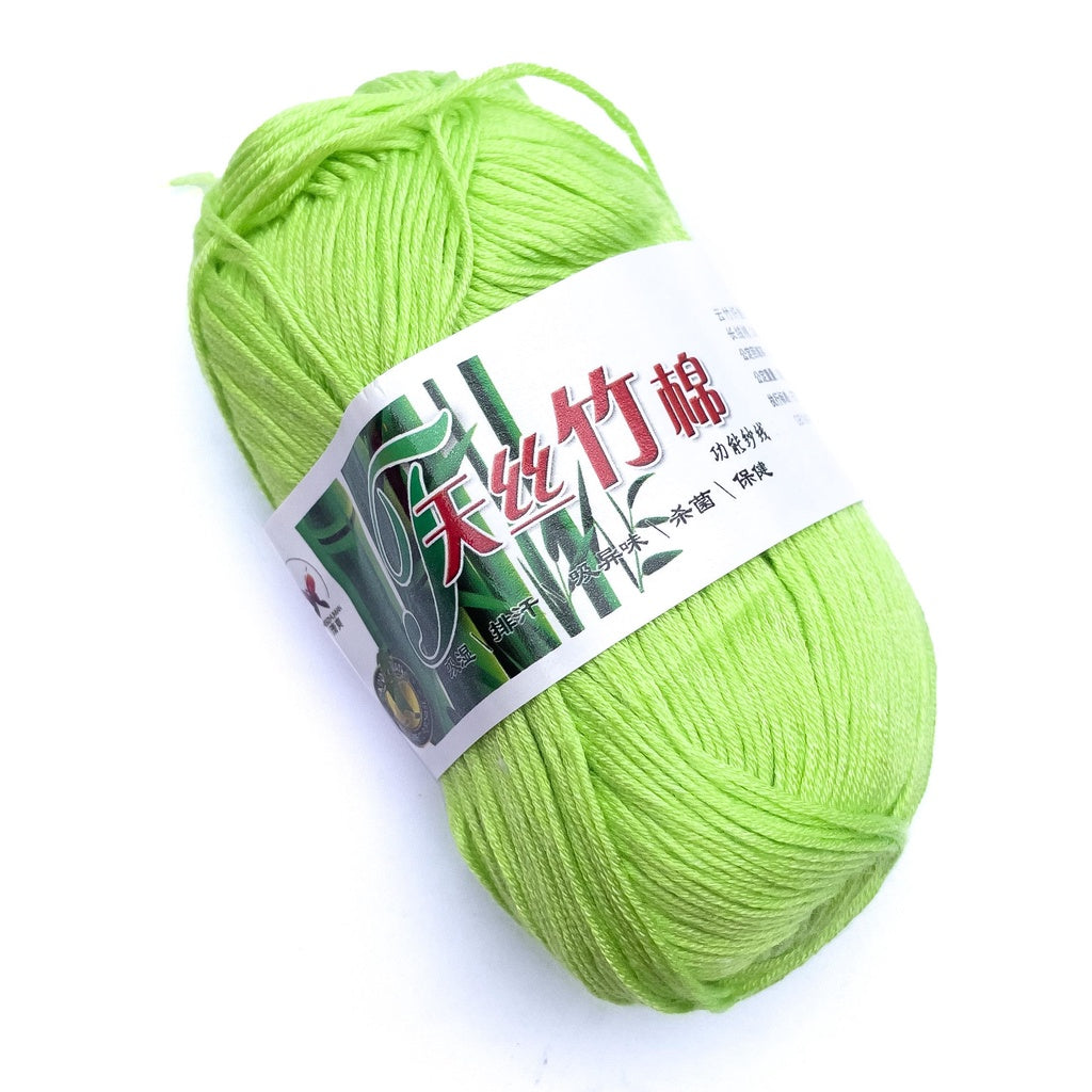 Bamboo Cotton Blend Yarn (70% Bamboo, 30% Cotton) 6ply Lace (50g) - 1 of 2