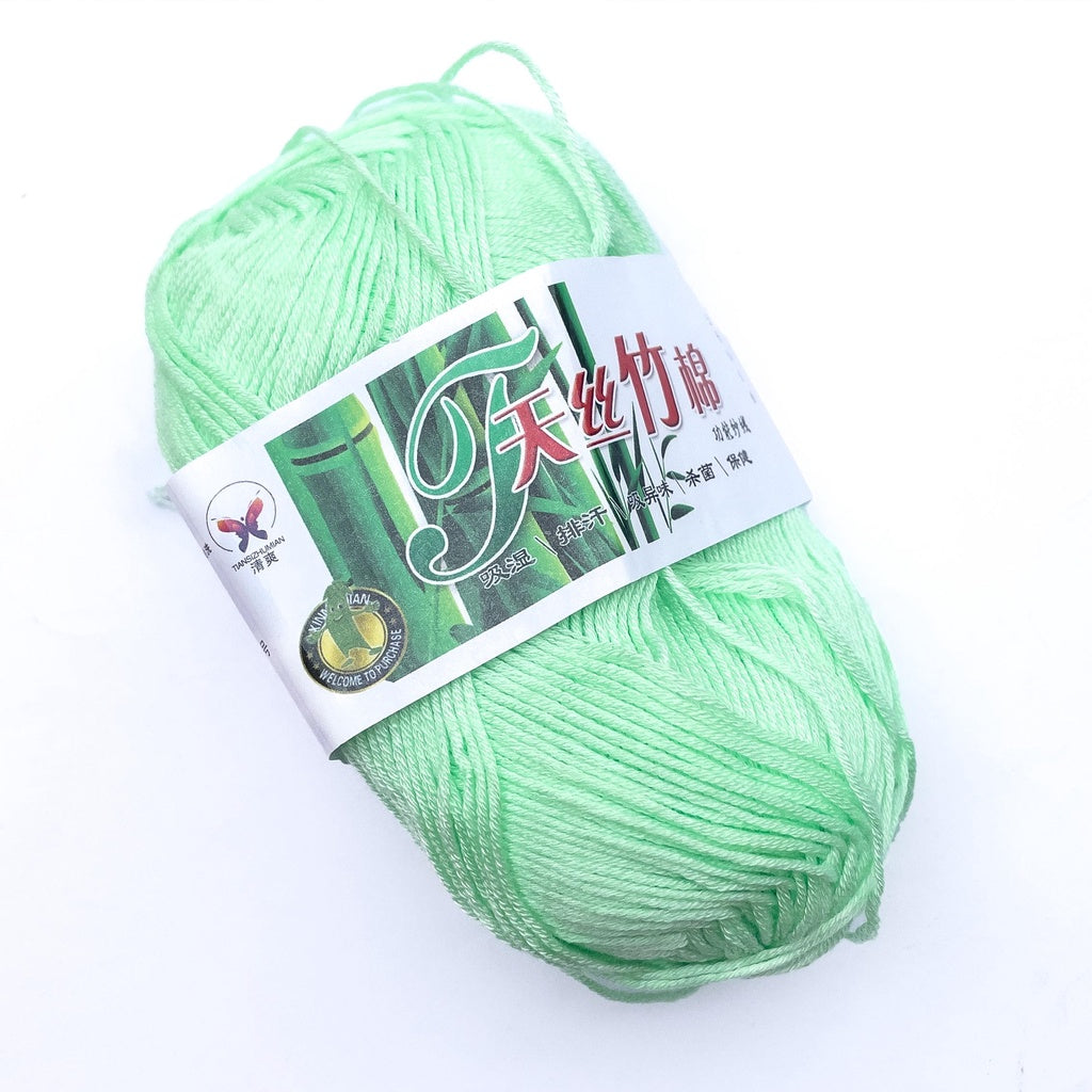 Bamboo Cotton Blend Yarn (70% Bamboo, 30% Cotton) 6ply Lace (50g) - 1 of 2