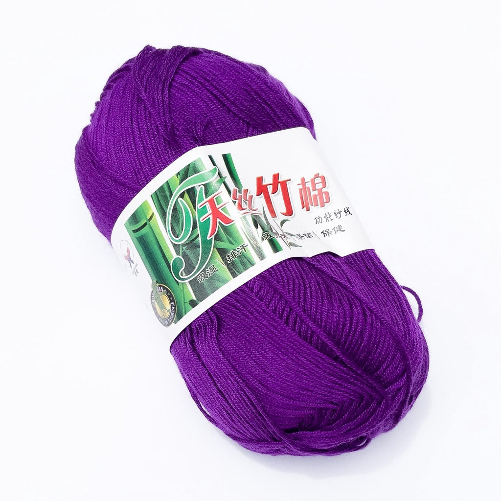 Bamboo Cotton Blend Yarn (70% Bamboo, 30% Cotton) 6ply Lace (50g) - 1 of 2