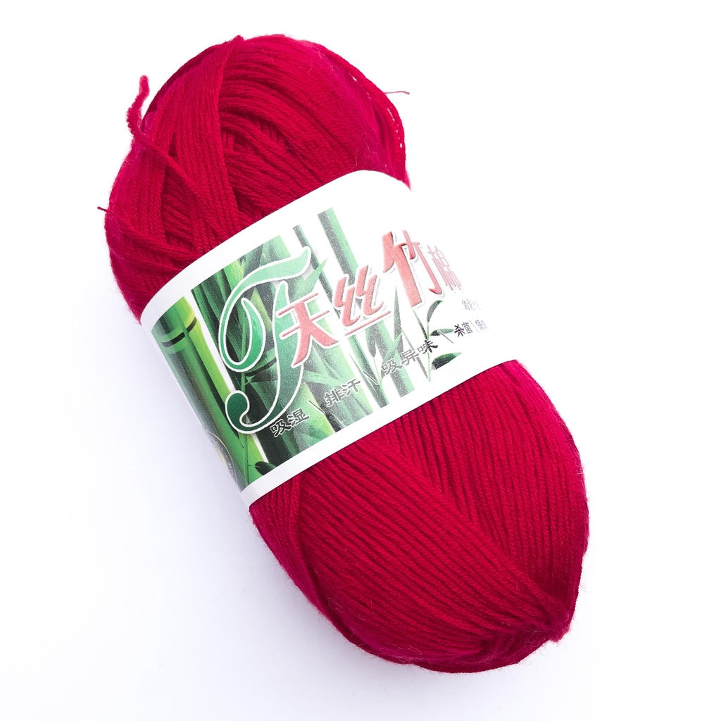 Bamboo Cotton Blend Yarn (70% Bamboo, 30% Cotton) 6ply Lace (50g) - 1 of 2