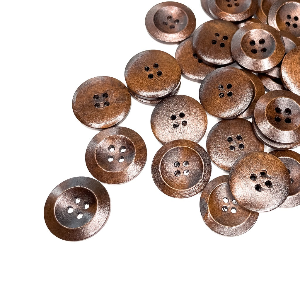 5pcs Wooden Buttons 4-Hole