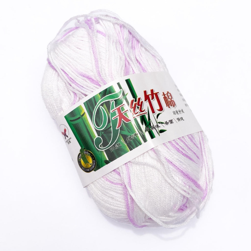 Bamboo Cotton Blend Yarn (70% Bamboo, 30% Cotton) 6ply Lace Multicolor / Variegated (50g) - 2 of 2
