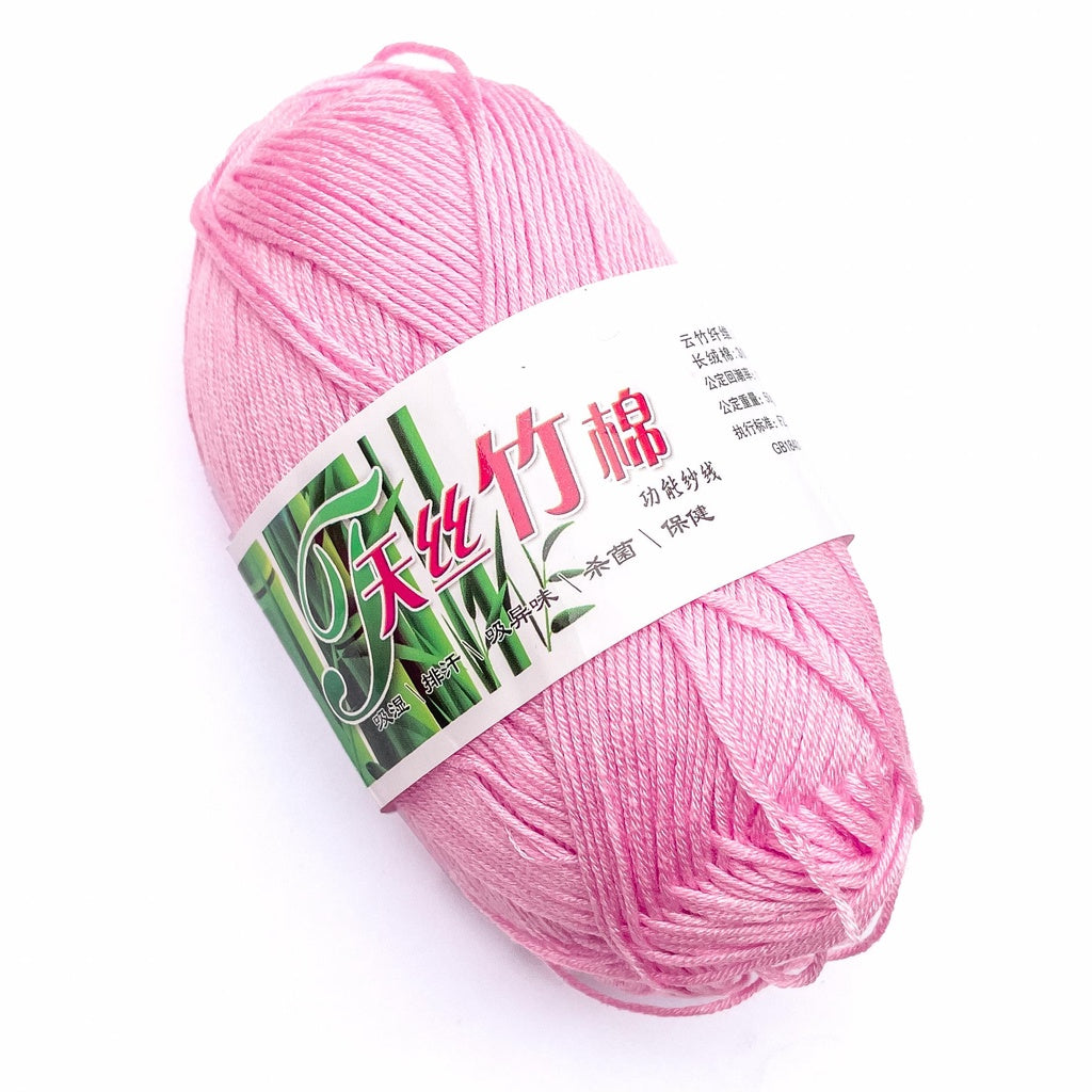 Bamboo Cotton Blend Yarn (70% Bamboo, 30% Cotton) 6ply Lace (50g) - 1 of 2