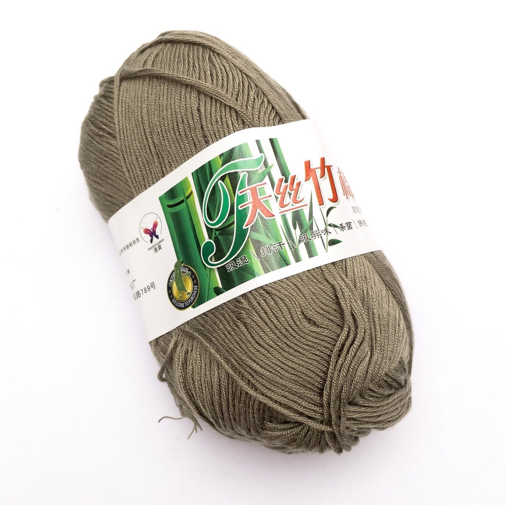 Bamboo Cotton Blend Yarn (70% Bamboo, 30% Cotton) 6ply Lace (50g) - 1 of 2