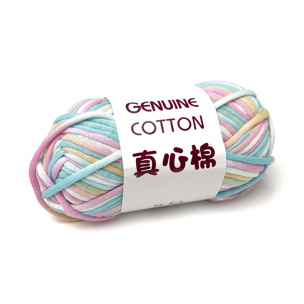 Genuine Cotton Tube Yarn 50g Cotton-Nylon Blend for Crochet and Knitting, Beginner Friendly