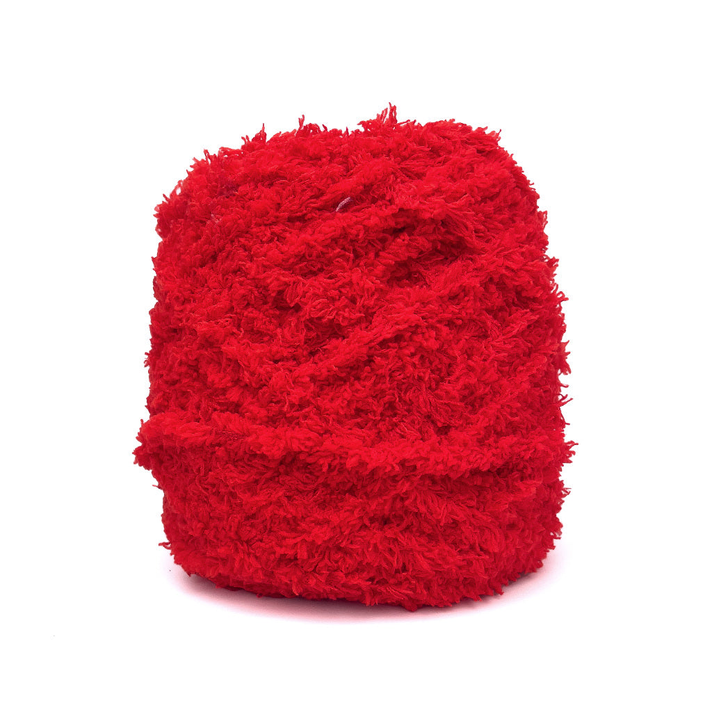 Coral Fleece Fluffy Yarn Polyester Super Bulky Yarn (approx. 100g)