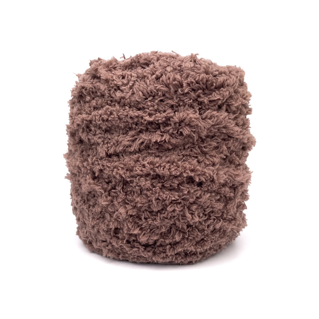Coral Fleece Fluffy Yarn Polyester Super Bulky Yarn (approx. 100g)