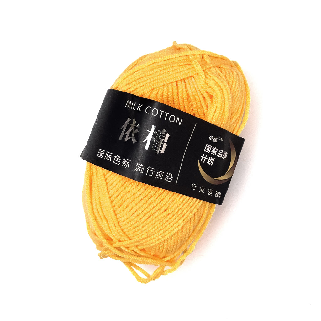 4ply Milk Cotton Crochet and Knitting Yarn Premium Soft Acrylic Polyester Blend - 2 of 4