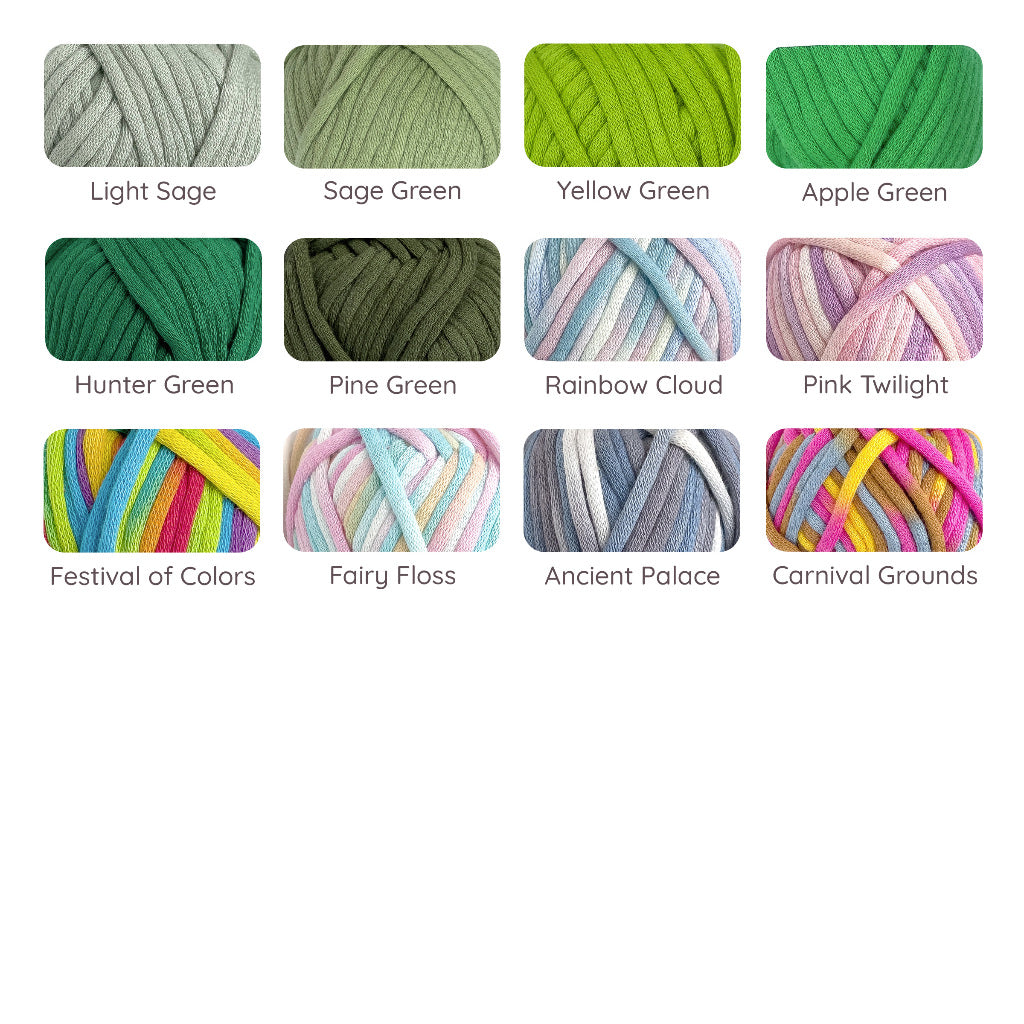Genuine Cotton Tube Yarn 50g Cotton-Nylon Blend for Crochet and Knitting, Beginner Friendly