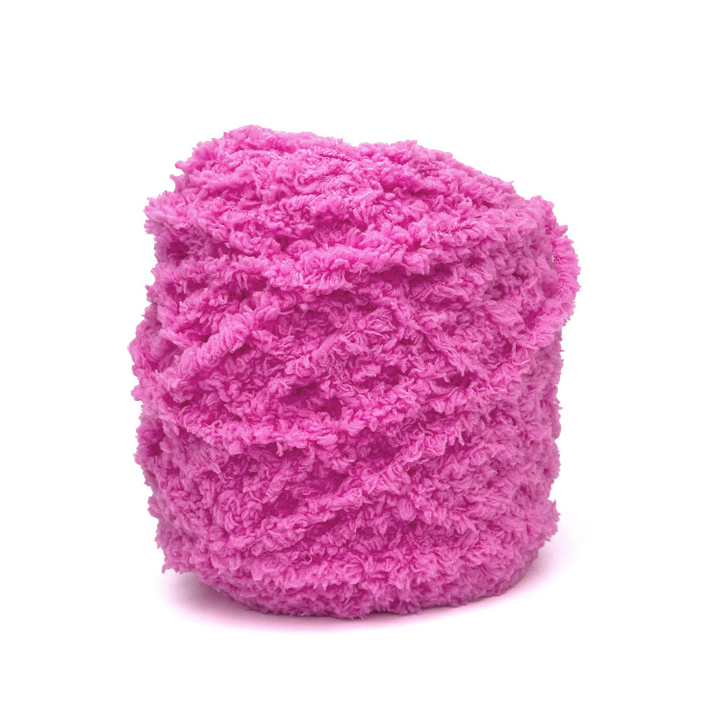 Coral Fleece Fluffy Yarn Polyester Super Bulky Yarn (approx. 100g)