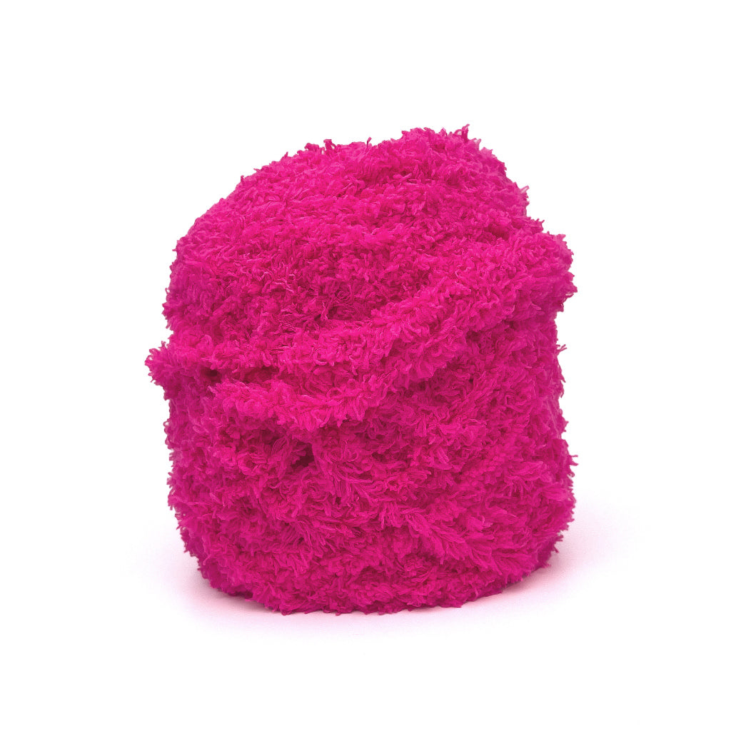 Coral Fleece Fluffy Yarn Polyester Super Bulky Yarn (approx. 100g)