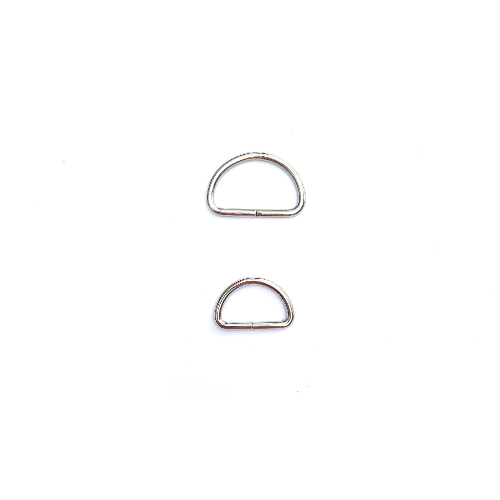 10pcs Metal D Ring Rings for Bags - 3/4 inch, 1 inch