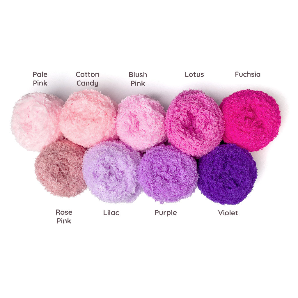 Coral Fleece Fluffy Yarn Polyester Super Bulky Yarn (approx. 100g)