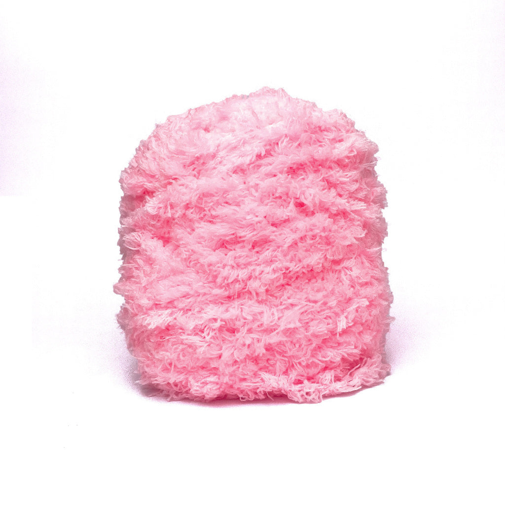 Coral Fleece Fluffy Yarn Polyester Super Bulky Yarn (approx. 100g)